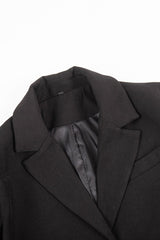 Mini Skirt with Lapel Blazer Two Piece Set