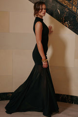 Sheer Mermaid Strapless Corset Dress