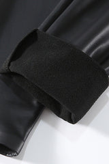 Fleece Lined Faux Leather Leggings