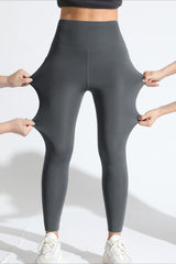 High-Rise Fleece Lined Side Pocket Leggings