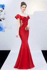 Elegant Off Shoulder Bodycon Formal Dress
