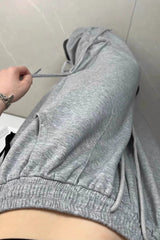 Gray Ribbon Dance Relaxed Sweat Pants