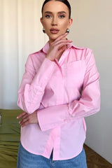 Versatile Lapel Collar Blouse