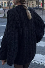 Vacation Style Cable Knit Sweater