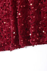 Solid Sequin High Waist Bodycon Pencil Skirt