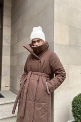 Long Stand Collar Puffer Jacket