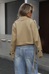 Casual Double Button Short Jacket