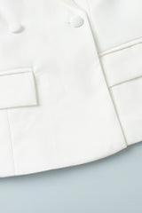 Tie-Waist Cropped Blazer