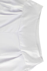 Satin Lapel Tie Front Top High Waist Pants Set