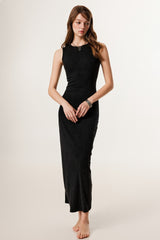 Slim Fitted Knit Tank Sweater Dress