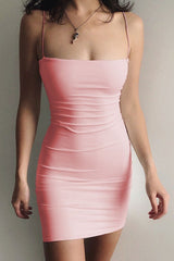 Simple Sleeveless Cocktail Dress