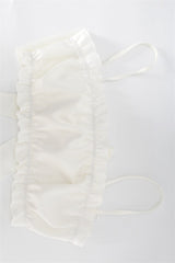 Satin Feel Frill Trim Cami Sleep Shorts Set