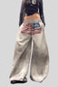 Washed Graphic Barrel Leg Sweatpants