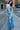 Blue Leopard Print Slim Strap Maxi Floral Dress Secondary image