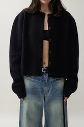 Soft Yet Structured Cardigan M / Black