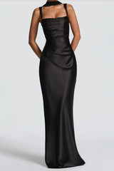 Solid Color Slim Elegant Chic Prom Dress