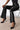 Fleece Lined Faux Leather Utility Flared Leggings Secondary image