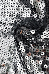 Metal Sequin Chain Backless Tank Top