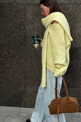 Soft Wool Oversized Pullover Sweater