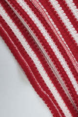 Contrast Striped Slim Fit Tank Top Shorts Set