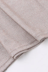 Slit Satin Bodycon Evening Dress