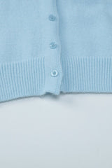 Cropped Long Sleeve Cardigan