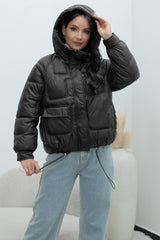 Bright Color Stand Collar Puffer Coat coats