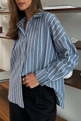 Striped Long Sleeve Blouse