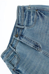 High Waist Tencel Stretch Flared Jeans