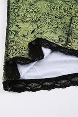 Lace Color Block Low Rise Mermaid Maxi Skirt