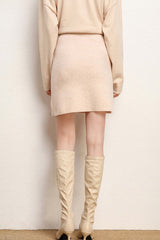 Wool A-Line Mini Skirt