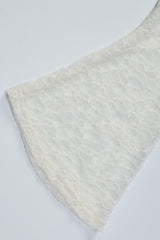 Plunge Neck Cutout Lace Sleeve Bodysuit Shorts Set