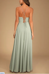 Sexy Halter Backless Maxi Formal Dress