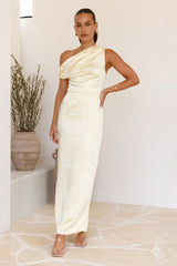 Solid Sleeveless Asymmetric Formal Dress