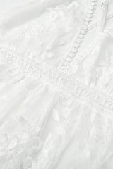 Lace Mesh Backless Boho Dress