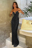 Polka Dot Lace Cami Backless Maxi Dress