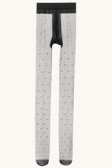 Snag Resist Sheer Black Polka Dot Tights