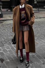 Bear Embroidery Oversized Sweater