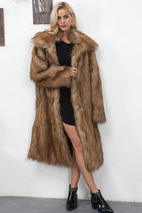 Extended Length Contoured Plush Overcoat