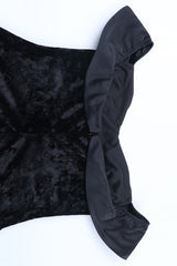 Sexy Off Shoulder Backless Velvet Bodycon Mini Dress