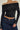 Polka Dot Color Block Off-Shoulder Crop Top Secondary image