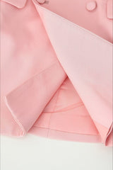 Pink Buttoned Blazer
