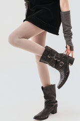 Vertical Stripe Sheer Ballet Tights Slimming Tights