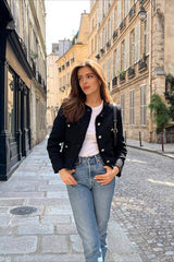 Tweed Single Breasted Short Coat coats