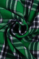 Relaxed Fit Mid Length Plaid Blouse