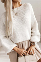 Backless Bow Tie Knit Sweater