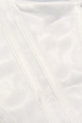 Sexy Halter Satin Corset Lace Up Cropped Tank Top