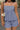 Blue White Plaid Spaghetti Strap Shorts Set Secondary image