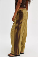 Side Stripe Airy Casual Wide Leg Sweat Pants