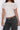 Ruched Cinched Waist Striped Off Shoulder Tee Secondary image